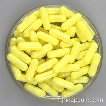 Capsule végétale vide HPMC jaune